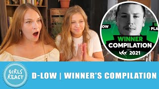 Girls React  Dlow  Winner's Compilation   SBX KICKBACK BATTLE 2021. Reaction