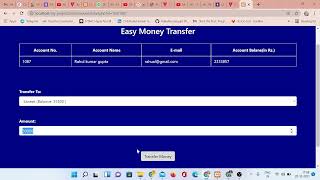 Task #1 Basic Banking System || Easy Bank Net Worth