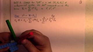 Differential Geometry: Lecture 5 part 1: frames and components in R3