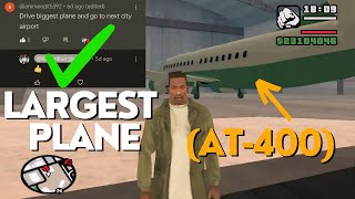 🟠Challenge: Fly the largest plane to the next city in GTA San Andreas!