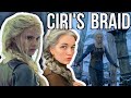 Ciri training in Kaer Morhen Braid ⋈⊽ Witcher Hairstyle