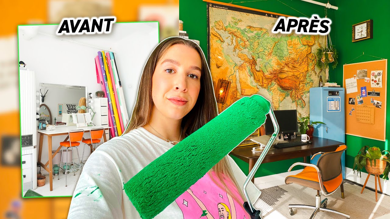 EXTREME ROOM MAKEOVER du bureau de mon copain!