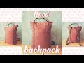 How to Sew a Lined Backpack, Easy lining method !