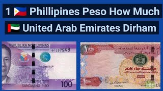 United Arab Emirates Dirham To Philippines Peso Conversation Rate 100 Uae Aed Dirham In Peso