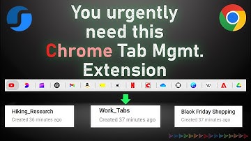 The Tab Management Extension you urgently need for Google Chrome