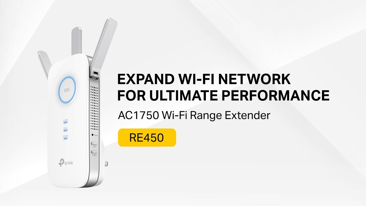 RE450 AC1750 Wi-Fi Range Extender YouTube