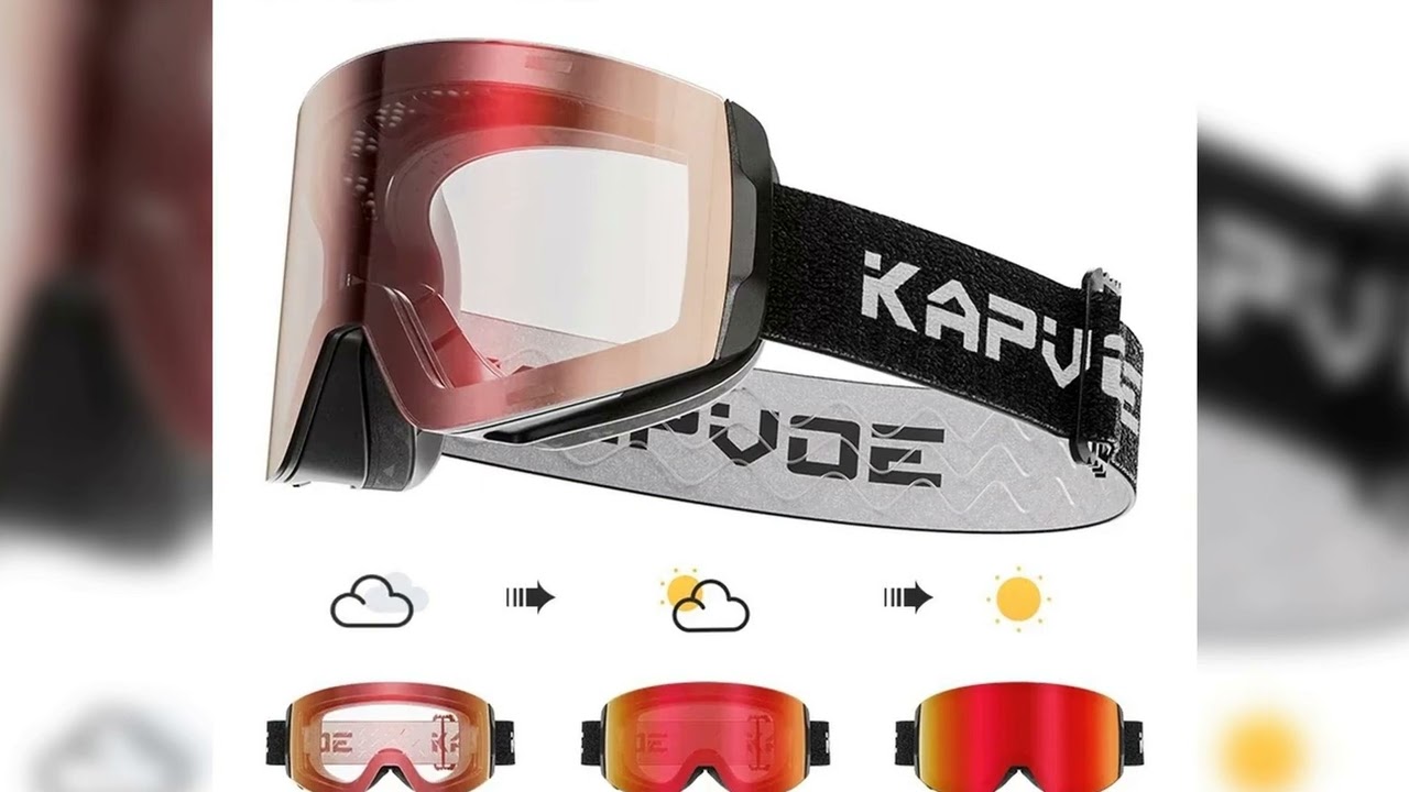 Latest Products You Must Know! KAPVOE Magnetic Snow Goggles Double Layer Anti-Fog UV Protection fo