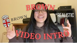 ACCEPTED BROWN VIDEO PORTFOLIO (class of '27)