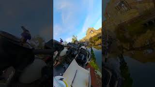 🎢 Fantastic reverse view 😍 Hagrid's Motorbike Adventure Universal Orlando #rollercoaster #shorts