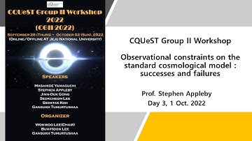 [CGII]Observational constraints on the standard cosmological model | Stephen Appleby