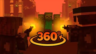 ZOMBIE APOCALYPSE 360° - Minecraft VR Video screenshot 5