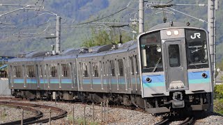 2023.5 篠ノ井線1221M E127系100代A1+A8+A11編成（ほか）