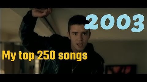 My top 250 of 2003 songs