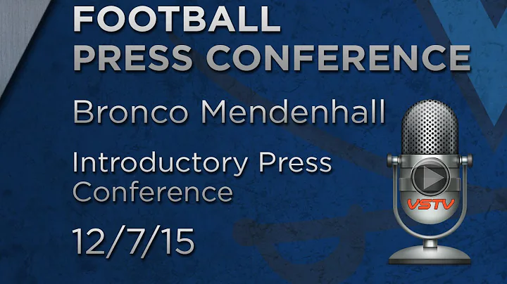 PRESS CONFERENCE: Bronco Mendenhall Introduced as ...
