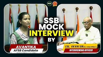 SSB Mock Interview | Personal SSB Interview Coaching | SSB Interview Conducted by Col KK Rai Sir