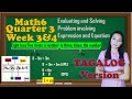 Math6 Quarter 3 Week 3 and 4 │Tagalog Version