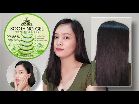 LUXE ORGANIX SOOTHING GEL ALOE VERA FOR HAIR USE, EFFECTIVE BA?! | IVY DIAZ