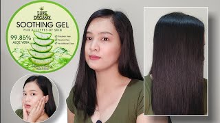 LUXE ORGANIX SOOTHING GEL ALOE VERA FOR HAIR USE, EFFECTIVE BA?! | IVY DIAZ screenshot 5