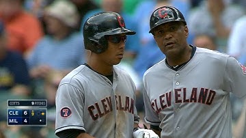 CLE@MIL: Brantley goes 4-for-5, drives in four