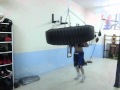 Dione galea tyre boxing training