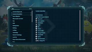 Palworld - controls (keyboard and controller)