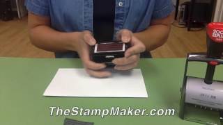 How to Change a Rubber Stamp Die on Self-Inking or Date Stamps