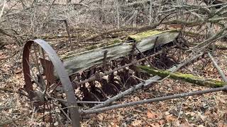 Photographing abandoned farm implements with Mamiya RB67