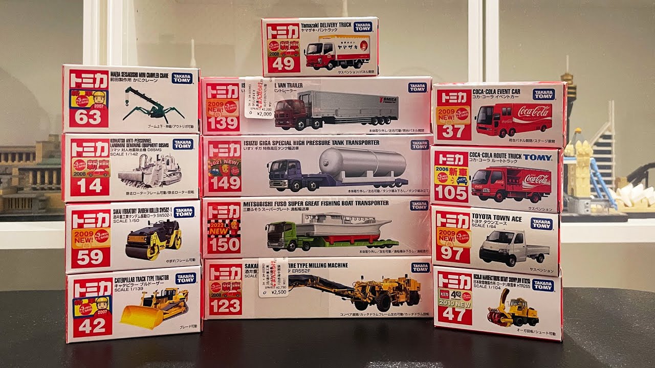 Tomica Unboxing Featuring Construction, Transporter, Fire and Rescue Trucks! [PART 2/2]