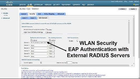 Wireless Networking | WLAN Security - EAP Authentication with External RADIUS Servers