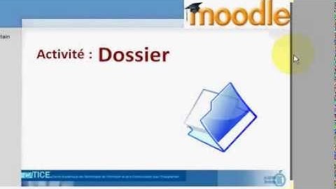 Moodle : Insertion dossier