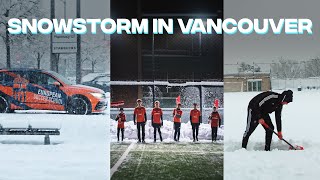 Freezing Winter In Vancouver But Volf Soccer Still Training