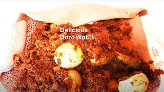 Chicken Wot mixed with dried Injera | የቀይ  ዶሮ ወጥ እንጀራ ፍርፍር | @Martie A ማርቲ ኤ | Ethiopian food