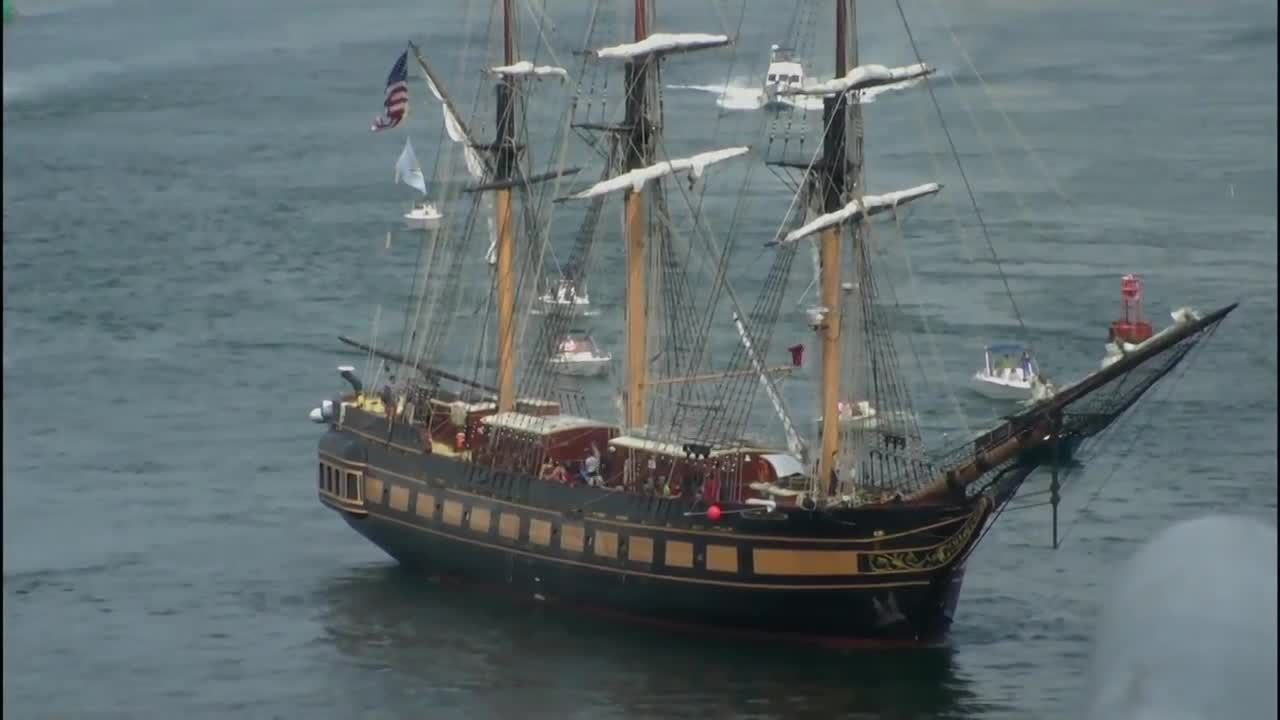 Raw video Tall ships arrive in Portsmouth YouTube