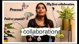 నా first collaboration// paid or unpaid? / types and process ఎలా ? screenshot 5