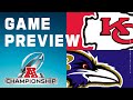 Kansas city chiefs vs baltimore ravens  2023 afc championship game preview