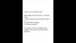 Time Lock and Location Lock in AppLock