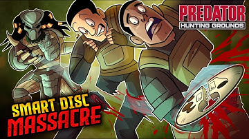 Predator Hunting Grounds SMART DISK MASSACRE! High Level Gameplay