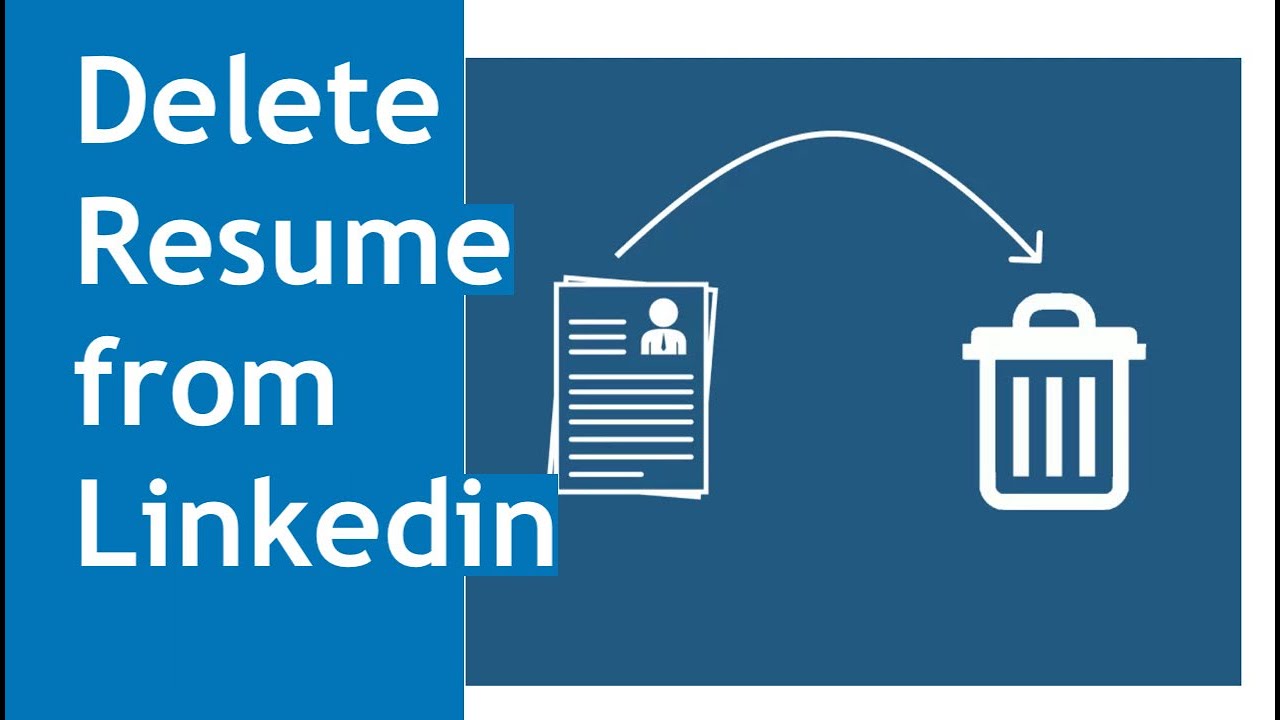 how to delete resume on linkedin mobile app