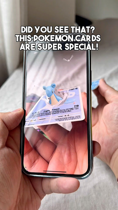 This #pokemon #pokemoncards are super special!#nfc #ar #collectibles #icecream #lapras #gengar