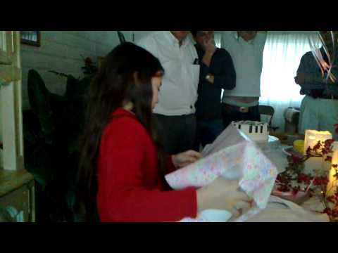 Ashley Opening Birthday Presents