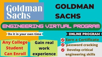 Goldman Sachs Engineering Virtual Program | Free Certificate | Online Program Any Student Can Enroll