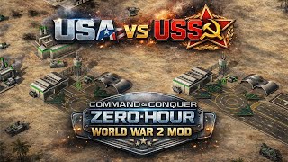 USA vs USSR - C&C Generals: Zero Hour - World War 2 MOD