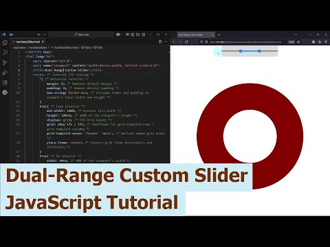 Dual-Range Custom Slider - JavaScript Tutorial