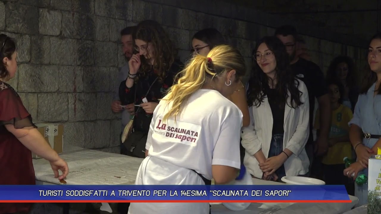 TURISTI SODDISFATTI A TRIVENTO PER LA 14ESIMA SCALINATA DEI SAPORI