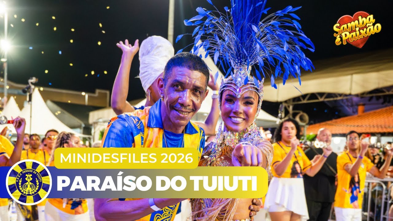 Paraíso do Tuiuti Minidesfile 2026 | Dia Nacional do Samba (4K)