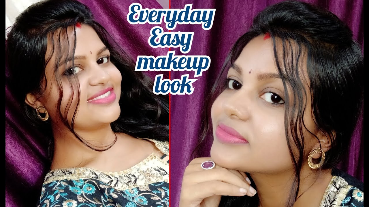 Every day easy natural makeup look with in 5 minutes ...