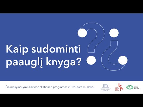 Video: Kaip Sudominti Skaitytoją