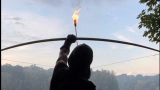 Fire Arrow Tribute #firearrow #robinhood #longbow #rip