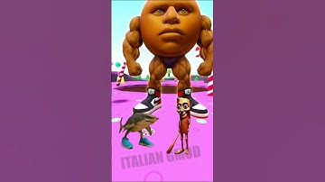 🔥ITALIAN BRAINROT👾TUNG TUNG SAHUR VS TRALALELO TRALALA🦈IN CANDY ISLAND🚀 IN GARRY