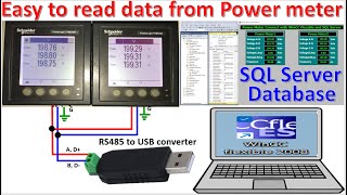 RS485 convert to USB connect with WinCC Flexible 2008 SP5 to read data from  power meters